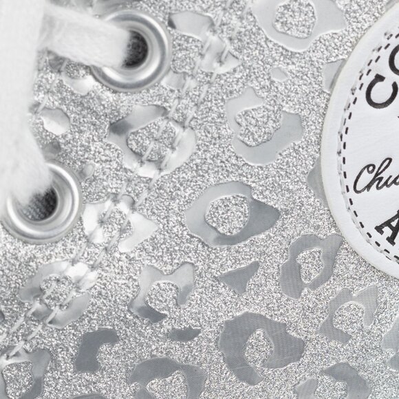 Converse Lift Hi Women's Platform Silver Leopard Sneakers Women’s size 8.5 - Picture 14 of 14